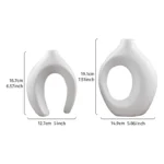 2PCS Set Creative Couple Series Home Decoration Vase, Large Medium Combination Indoor Table Ornaments for Interior Decoration - Image 3