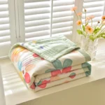 Summer Patchwork Quilt Flower Printed Quilted Bedspread for Beds Single/Queen/King Size Comforter/Duvet for Summer - Image 2
