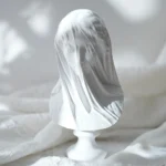 Veiled Lady Bust Greek Goddess Statue Classic Roman Mythology Gifts Maiden Sculpture Home Living Room Desk Bookshelf Decorations - Image 4