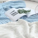 Luxuriously Soft Cotton Knit Blanket for Cozy Home Comfort - Image 6