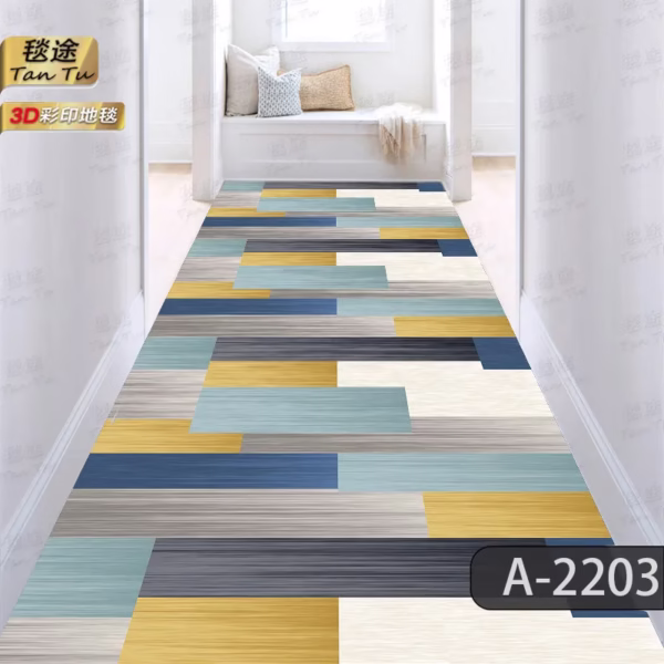 Modern minimalist home entrance hallway carpet long and thick dirt resistant kitchen mat bedroom bedside carpet