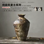 Jingdezhen Quiet Wind Zen Decorations Desktop Vase Large And Coarse Pottery Pot Hand Arranging Retro Porcelain Vases Home Decor - Image 6