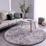 Plush Carpet Round for Living Room Area Rugs Kids Bedroom Crawling Game Floor Mat Gray Fluffy Carpet For Nursery Home Decor - Image 3