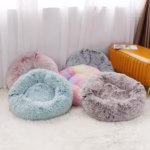 Super Soft Pet Dog Cat Bed Plush Full Size Washable Calm Bed Donut Bed Comfortable Sleeping Artifact Dropping Product For Vip - Image 6