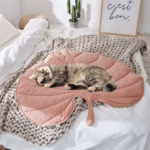 Dog Cooling Leaf Mat Summer Pad Mat For Dogs Cat Blanket Sofa Breathable Pet Dog Bed Washable For Small Medium Large Dogs Car - Image 4