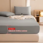 Safe Waterproof Mattress Cover Soft Comfortable Breathable Bed Cover With Elastic Band Fit Machine Washable Single Double Size - Image 2