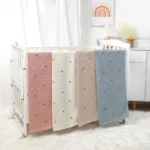 Cozy Nordic Pompom Baby Blanket - Soft Knitted Swaddle Wrap - Image 5