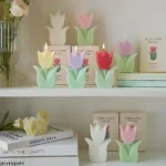 Fragrant guest gift candles, tulip scented scented candles, aesthetic room decoration, aromatherapy candles,girl's birthday gift - Image 2