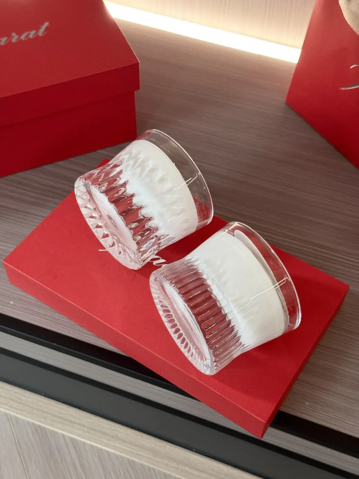 Luxury Gifts Home Decoration Aromatherapy Fragrance Candles Container Resembling Artwork Vertical Diamond Patterned Glass - Image 3