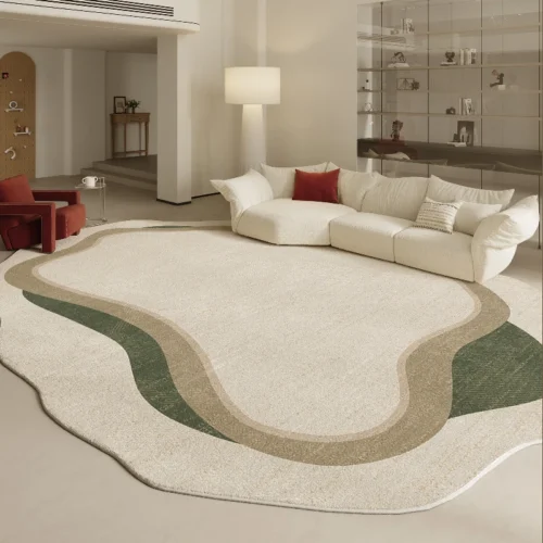 Irregular Shapes Living Room Decoration Carpet Modern Style Rugs for Bedroom Home Thicken Plush Rug Fluffy Soft Lounge Floor Mat