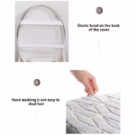 3pcs Set Flannel Carpet Bathroom Floor Pat Toilet Stripe Printing Anti Slip Wear-resistant Mats Bathroom Shower Rugs Toilet Mat - Image 6