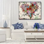 Love Heart DIY Decorative Painting Frameless Handpainted Oil Painting Hand Painted Art Crafts Acrylic Creative for Home Decors - Image 4