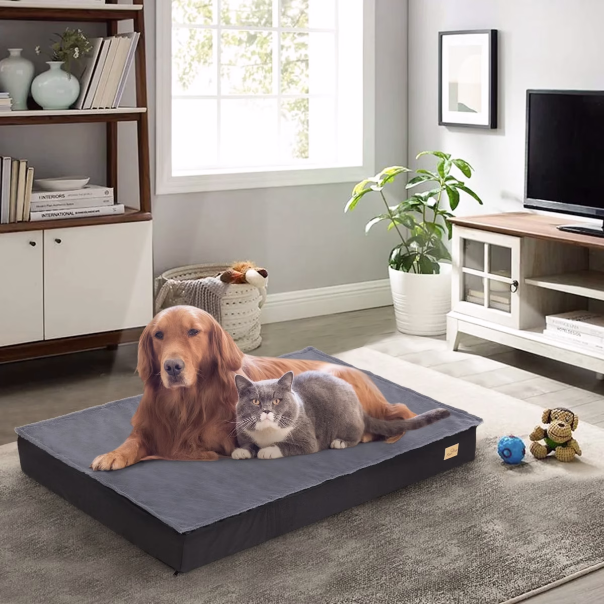Washable Dog Beds For Large Dogs Comfortable Orthopedic Dog Bed Sponge Foam Pet Bedding Dog Crate Bed - Image 2