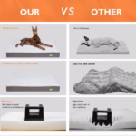 Dog Bed M L XL 2XL 3XL Waterproof Orthopedic Pet Bed Cushion for Indoor Dog Crate Kennels Mat with Washable Cover - Image 6