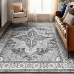 Ethnic Style Rugs for Bedroom American Retro Study Non-slip Floor Mat Bohemia Living Room Decoration Carpet Washable Lounge Rug - Image 2