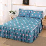 Korean Style Bedspread & Coverlet with Breathable Bed Skirt, Anti-Fade & No Shrinkage Simmons Protective Cover