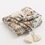 Soft Tassel Knitted Blankets Plaid Bohemian Tapestry Nap Blanket Vintage Autumn Winter Decor Blanket Sofa Cover Deken Cobertor - Image 6