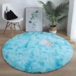 Nordic living room carpet, plush silk, circular floor mat, hanging basket, computer chair mat,living room solid color carpet mat - Image 6
