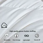 Winter Cotton Goose Down Quilt Five-Star Hotel Duvet Super Soft Fluffy Queen King Full Size Four Seasons Duvets Blanket 220x240 - Image 4