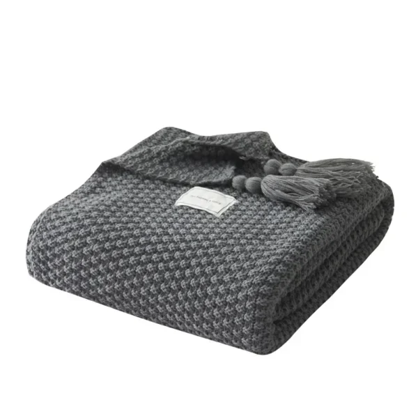 2025 Newset Nordic Knitted Blanket with Tassel Soft Blanket Shawl Sofa Cover Blanket Casual Fashion Throw Blankets for Beds Home