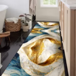 Luxury Golden Long Corridor Carpet High End Hotel Lobby Decoration Rugs Stairway Hallway Stairs Runner Rug Non-slip Kitchen Mat - Image 2