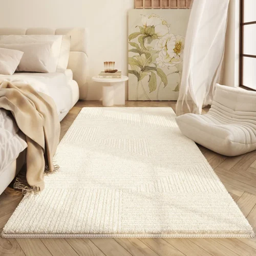 Luxurious Plush Anti-Slip Rugs for Cozy Bedrooms & Living Spaces