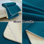 Soft Latex Mattress Cover Summer Mat Anti-baterial Non-Slip Bedspreads Air-conditioning Mattress Quilted Protector Bed Cover - Image 2