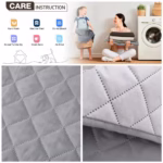 Solid Color Recliner Sofa Cover Dogs Pets Kid Anti-Slip Chair Covers Anti-wear Armchair Slipcovers Furniture Protector - Image 5