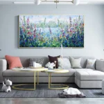 Mintura,Handpainted Texture Flowes Oil Painting on Canvas Modern Home Decoration Large Knife Landscape Posters Wall Art Pictures - Image 5