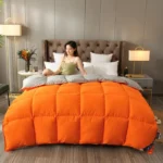 95% Cotton White Goose/Duck Down Duvet Goose Bed Velvet Comforter Queen King Feather Quilts Winter Keep Warm Cotton Shell Quilt - Image 3