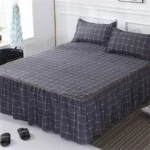 Stylish Single-piece Bed Circumference Skirt, Korean Version Bedspread & Coverlet, Fade-Resistant Design - Image 5