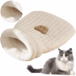 Cat Sleeping Bag Warm Funny Tunnel Cat Nest Soft Plush Cat Sack for Indoor Puppy and Kitten - Image 3