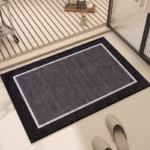 Bathroom Mat Absorbent Floor Mats Bath Carpet Soft Diatom Mud Non-slip Rug Toilet Doormat Entrance Door Tappeto Bagno Alfombra - Image 2