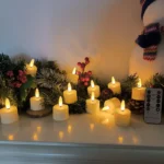 FPOO Led Candles With Rechargeable Artificial Led Electric Candle Timer Remote Flickering Flames Light For Holiday Home Decor - Image 2