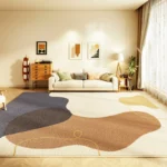 Plush Nordic Abstract Area Rug for Cozy Kids' Spaces - Image 4