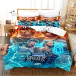 2025 Jey USO Bedding Set Single Twin Full Queen King Size Bed Set Adult Kid Bedroom Duvetcover Sets Anime Bed Sheet Set - Image 2