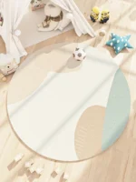 Modern Abstract Carpets for Living Room Minimalist Bedroom Decor Round Plush Rugs Chair Floor Mat Anti-slip Large Area Carpet - Image 3