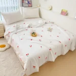 Super Soft Double Layer Yarn Summer Quilt for Child or Adult Air Conditioning Comforter Skin-friendly Light Summer Blanket Duvet - Image 2