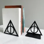 1Pair Classic Magic Triangle Hollow Bookends Movie Merchandise Desktop Table Decoration Retractable Book Support Book Holder - Image 3