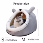 Winter Cute and Warm Cat/Dog House Foldable and Washable Puppy Cave Sofa Pet Bed House Suitable for Small and Medium Sized Dogs - Image 6