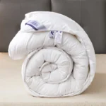 Solid White Goose Down Like Duvet Fluffy Quilted Comforter Comfortable Warm Winter/Autumn Thick Blanket 150*200cm Quilt Core - Image 3