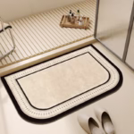Bathroom Carpet Water-absorbent Toilet Non-slip Floor Mats Soft Diatom Mud Absorbent Doormat Home Decoration Bath Mat 욕실 미끄럼방지