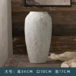 Retro Literary Creative Old Hydroponic Ceramic Vase, High-end Home Decoration, Flower Arrangement, Porch Living Room Decoration - Image 6