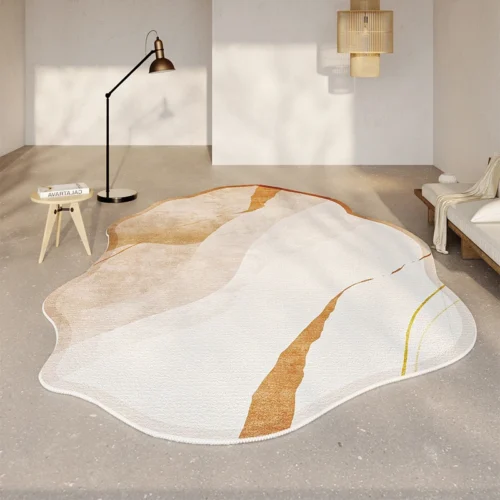 Elegant Japanese-Inspired Thick Carpet for Cozy Living Spaces