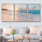 Natural Seascape Blue Sea Beach Landscape Posters and Prints Modern Canvas Painting Wall Art Picture for Living Room Home Decor - Image 2