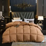 Home Comforter Winter Quilted Blanket Goose Down Duvet Quilt 100% Cotton Cover King Queen Blanket Size Twin Stitch Одеяло 이불 이불 - Image 2