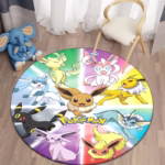 Pokemon Cartoon HD Printed Round Carpet Dropshipping Rug for Living Room Area Rug Large Pet Mat Soft Circle Rugs Room Carpet - Image 4