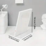 1/2pcs Clear Acrylic Bookends, Durable Transparent Bookshelf Partition Plates, for Office, School, and Home Organization - Image 2