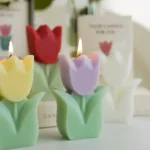 Fragrant guest gift candles, tulip scented scented candles, aesthetic room decoration, aromatherapy candles,girl's birthday gift - Image 5