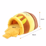 Hot honey pot nest cute cat nest Autumn and winter soft and comfortable thick warm cartoon pet nest - Image 6